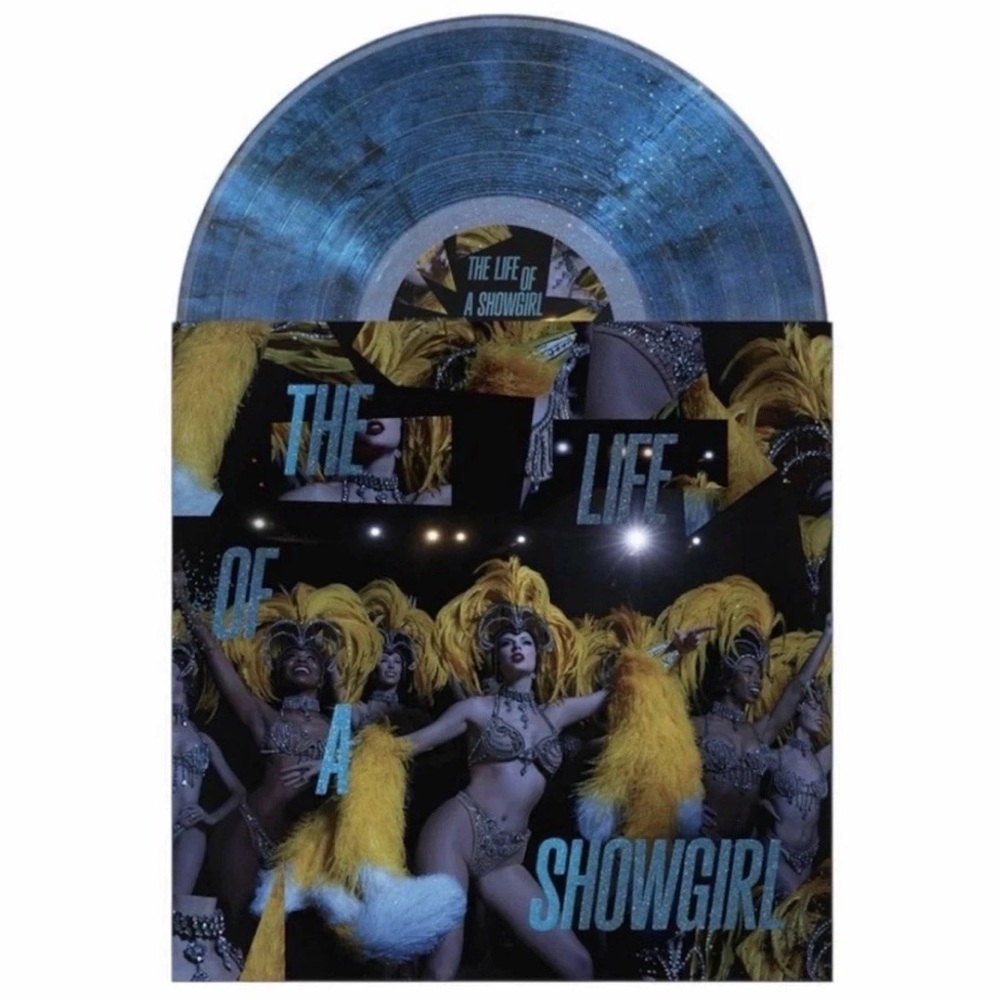 Taylor Swift The Life of a Showgirl-Blue Vinyl Record (Sealed)